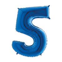 Big Party - Palloncino Mylar Blu 102 cm numero 5