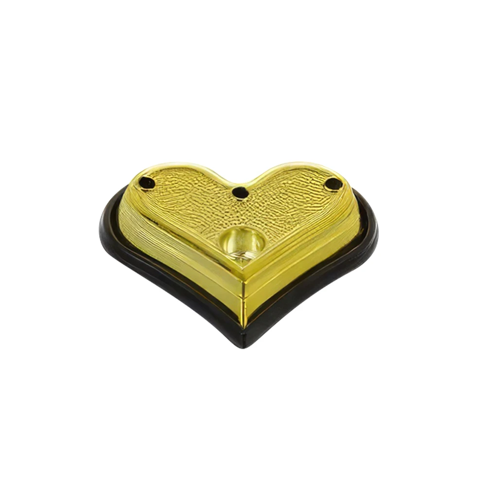 Base forma Cuore Dorata per numeri e candeline